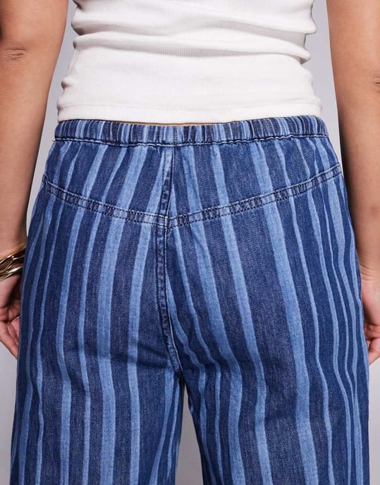 Weekend Collective jeans i lätt randig denim - Image 4