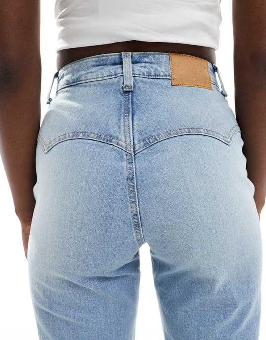 Cotton On stretch vida jeans i solblekt blå - Image 3