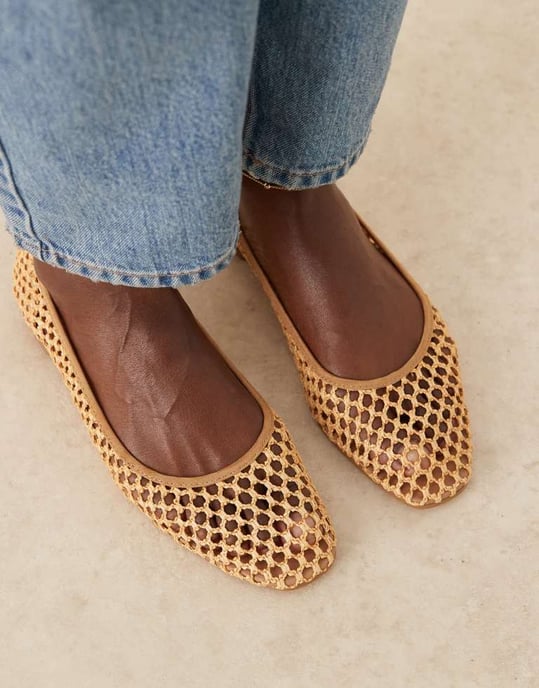 ASOS DESIGN Lagoon balett i naturlig väv - Image 3