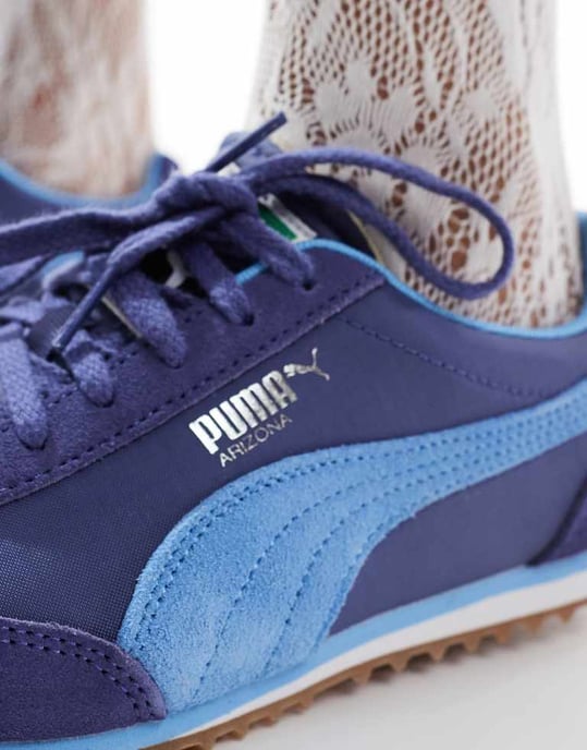 Puma Arizona trainers in blue - Image 3
