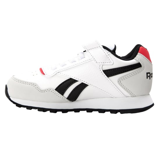 Reebok Glide-träningsskor för pojkar med elastiska remmar (Vit) - Image 2
