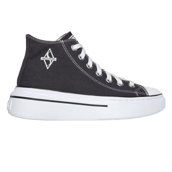Skechers Vrouwen/dames Lace Up Trainers (Zwart, Wit) - Image 1