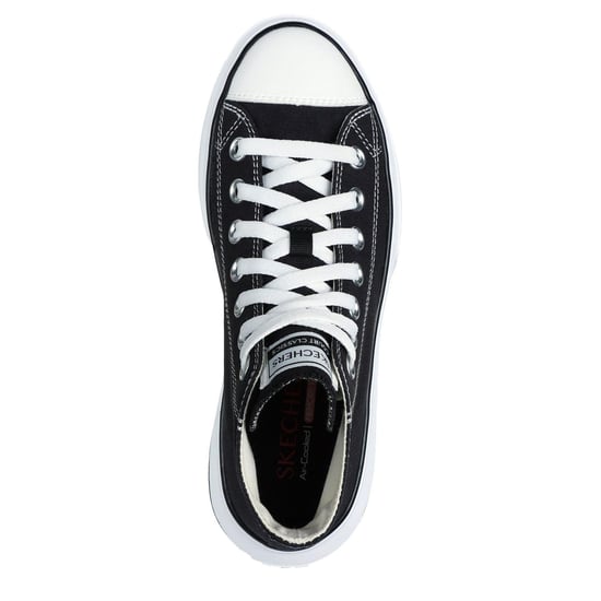 Skechers Vrouwen/dames Lace Up Trainers (Zwart, Wit) - Image 2