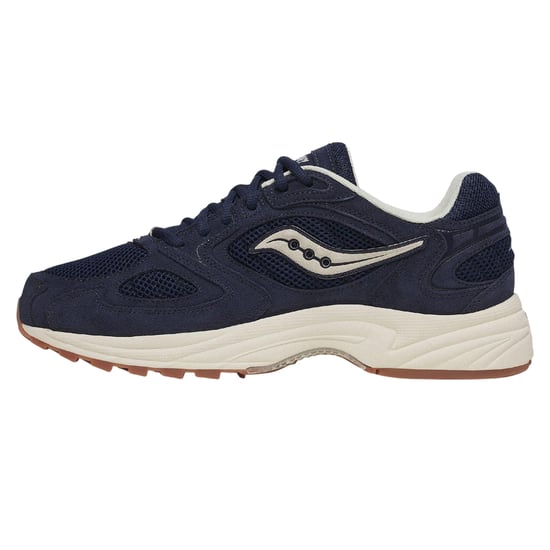 Saucony Unisex-skor i läder, modell Jazz 9 Retro, för vuxna (Marinblått) - Image 3