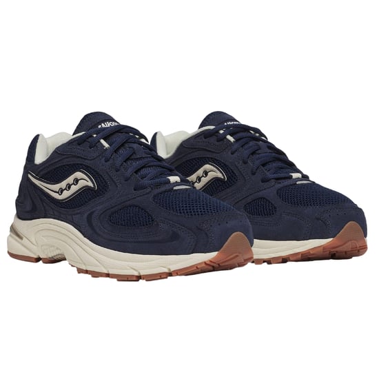 Saucony Unisex-skor i läder, modell Jazz 9 Retro, för vuxna (Marinblått) - Image 4