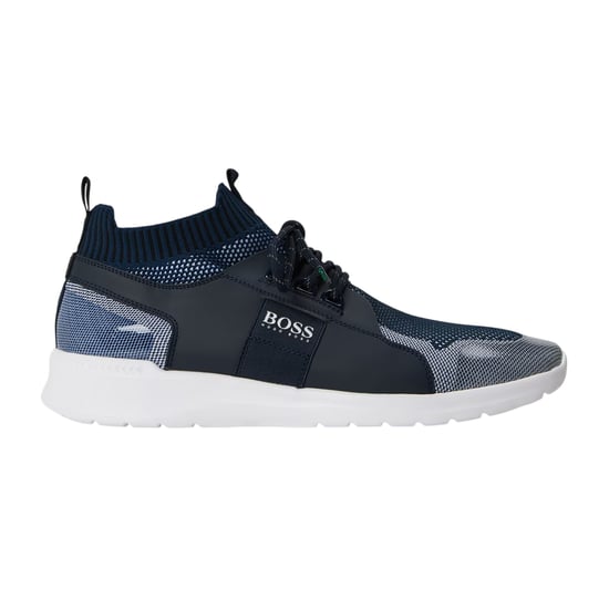 Boss Gebreide herensokken met monk-sluiting voor sportschoenen (Donkerblauw) - Image 2