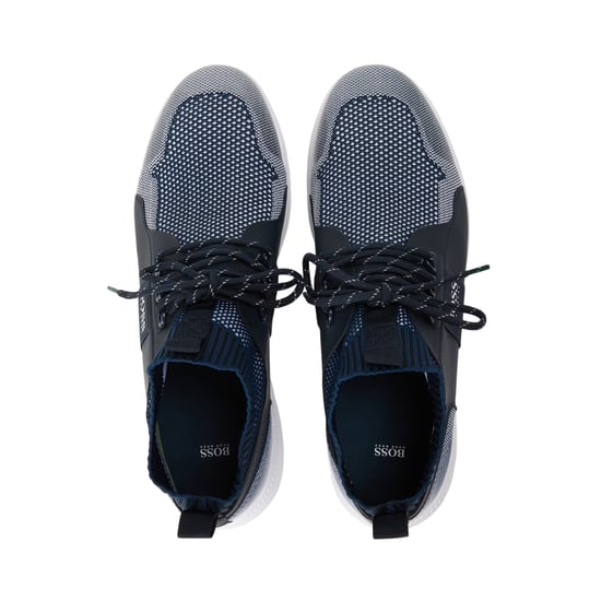 Boss Gebreide herensokken met monk-sluiting voor sportschoenen (Donkerblauw) - Image 4
