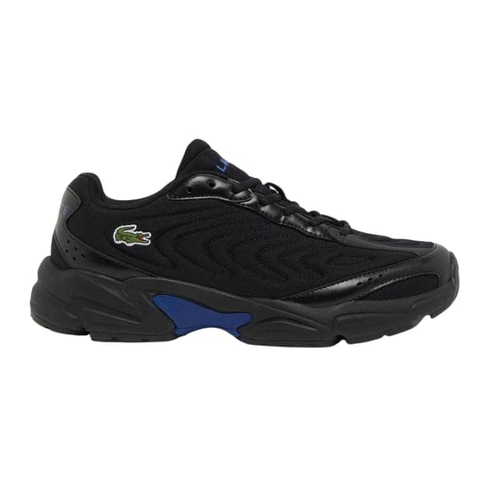 Lacoste Storm 96 2K herensneakers met dikke zool (ZWART/BLAUW) - Image 3