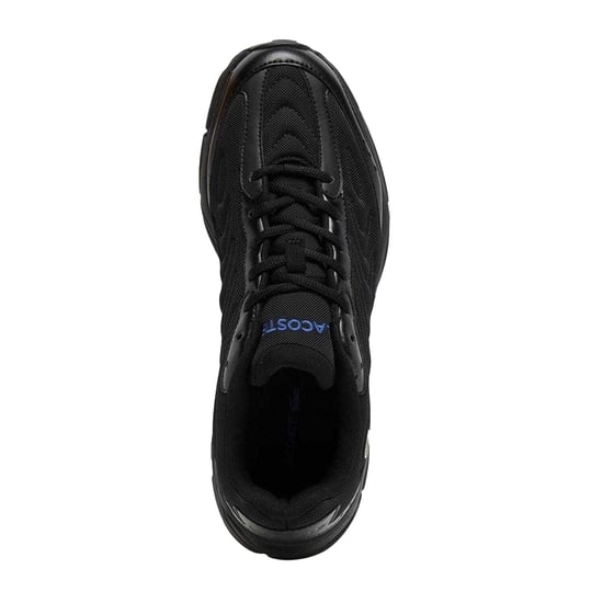Lacoste Storm 96 2K herensneakers met dikke zool (ZWART/BLAUW) - Image 4