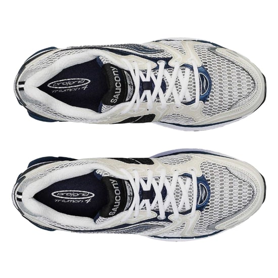 Saucony Triumph 4 hardloopschoenen voor dames (Wit, Marine) - Image 4