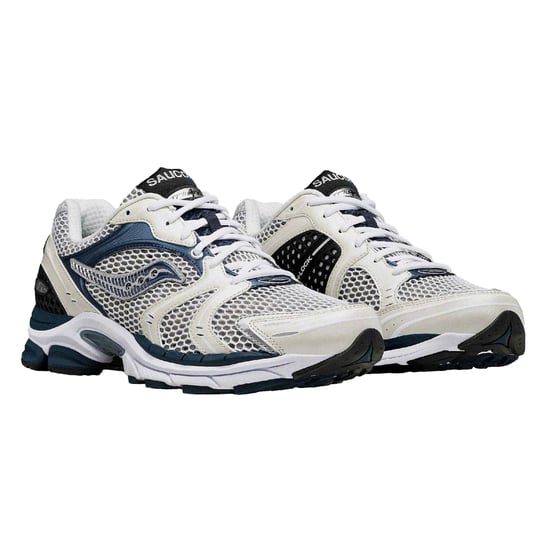 Saucony Triumph 4 hardloopschoenen voor dames (Wit, Marine) - Image 5