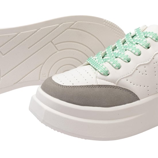 Kappa Ari casual platform-sportschoenen voor dames (Wit/Grijs) - Image 4