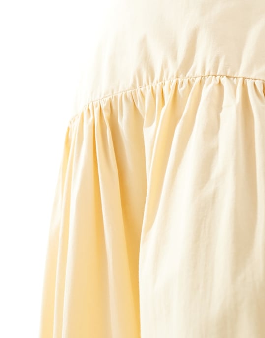ASOS DESIGN maxikjol med drop waist i gult - Image 4