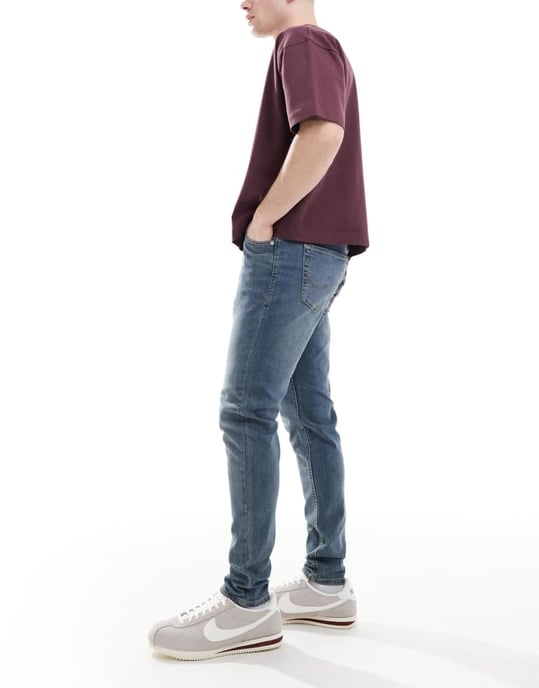 Jack & Jones Pete tapered jeans i vintageblå - Image 2