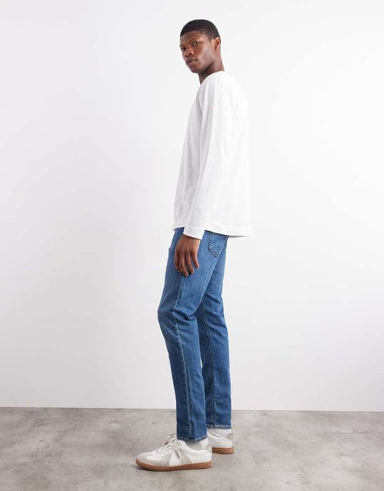 Levi's 512 slim tapered jeans i medelblå tvätt - Image 3