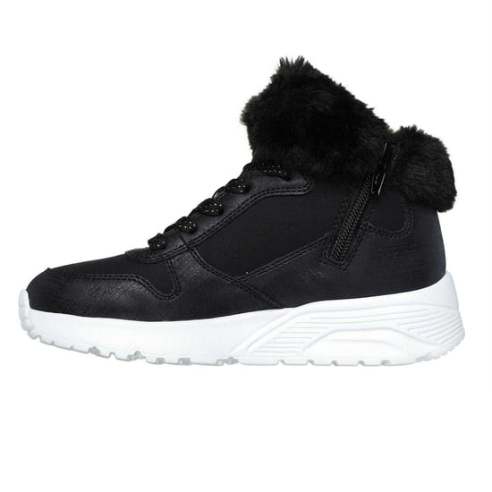 Skechers Uno Lite hoge sneakers voor kinderen (Zwart/Rose goud) - Image 2