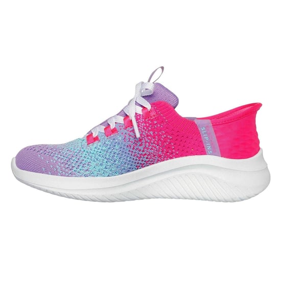Skechers Barn Ultra Flex 3.0 Gradient Sneakers (Rosa/Vit/Pastellgrön) - Image 2