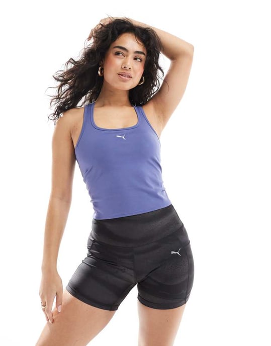 Puma Run Velocity 5'' leggingshorts i svart kamouflage - Image 2