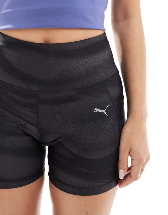 Puma Run Velocity 5'' leggingshorts i svart kamouflage - Image 3