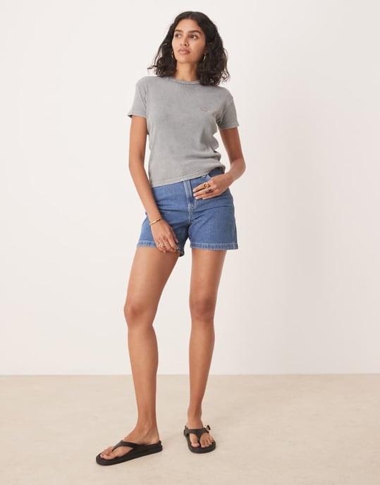 Dickies snickar shorts i regular fit av denim i klassisk blå - Image 3