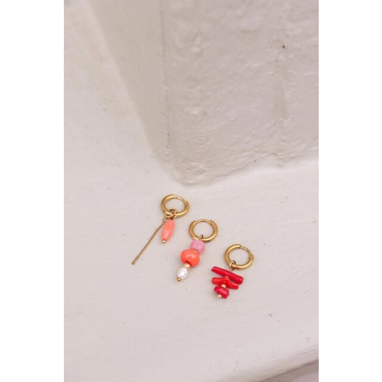 Label Kiki Coral crush hoop - Image 4
