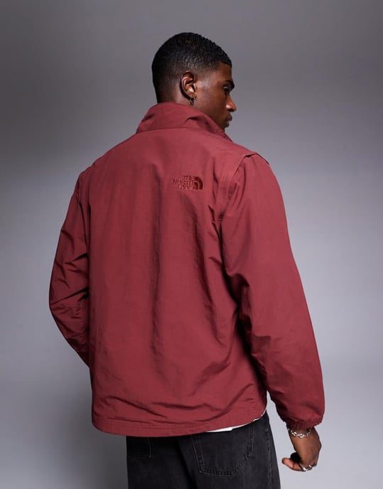 The North Face convertible utility jacket in red - Image 4