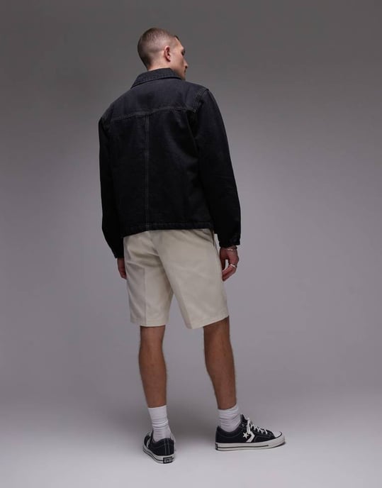 Dickies 874 raka arbetsshorts i off-white - Image 2