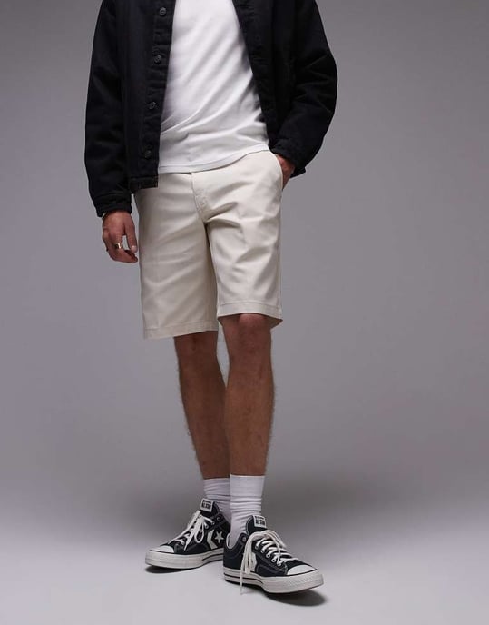 Dickies 874 raka arbetsshorts i off-white - Image 4