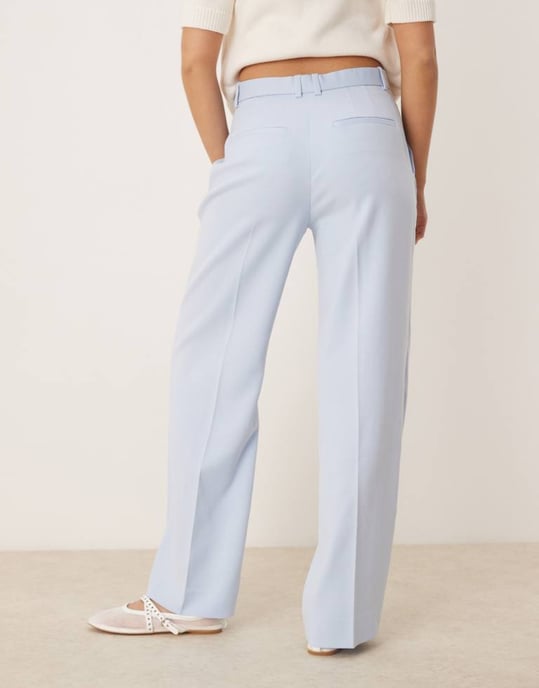 Abercrombie & Fitch hög midja vida byxor i himmelsblå - Image 3