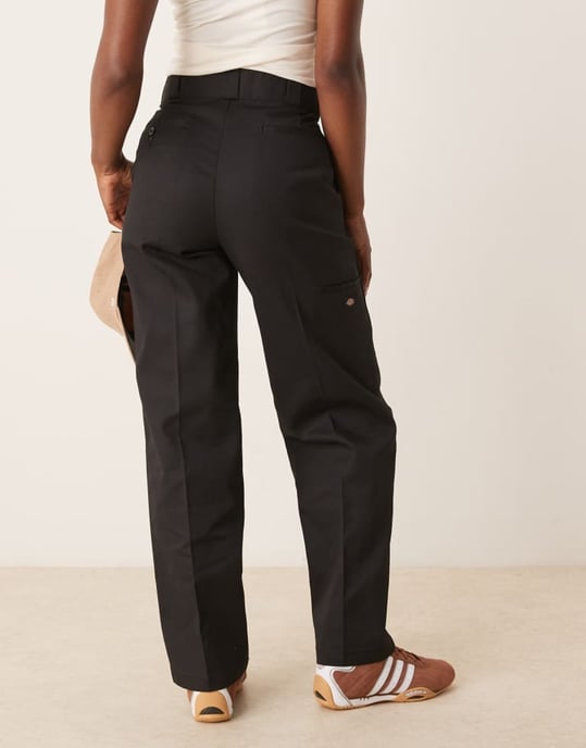 Dickies double knee work trousers in black - Image 2