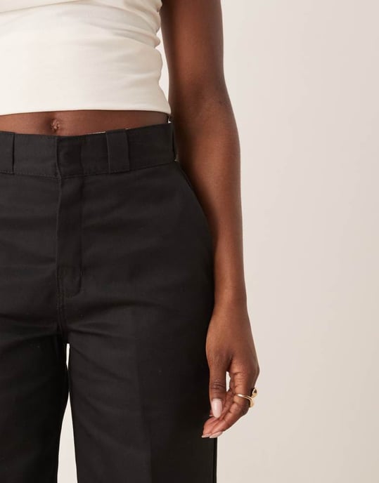 Dickies double knee work trousers in black - Image 4