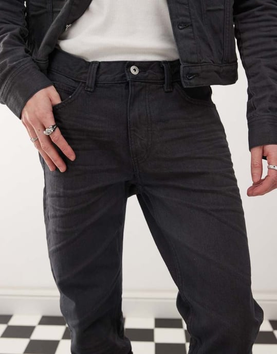 Cheap Monday x Landon Barker Issue slim leg styva belagda jeans i svart - Image 2