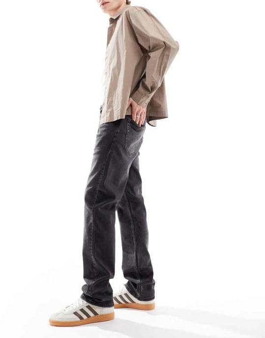 Cotton On vanliga slim fit jeans i vision black denim - Image 3