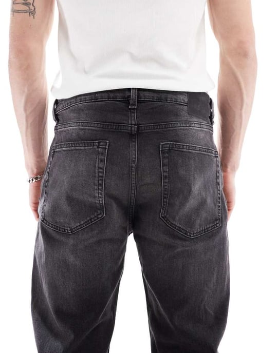 Cotton On vanliga slim fit jeans i vision black denim - Image 4