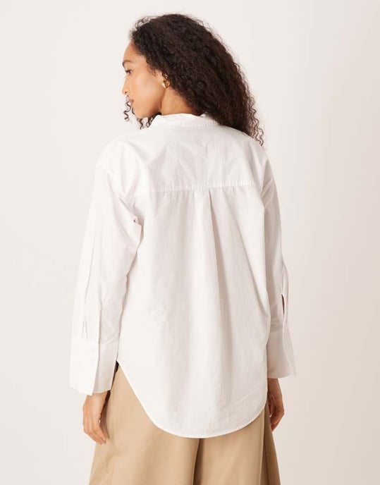 Gina Tricot oxford shirt in white - Image 3