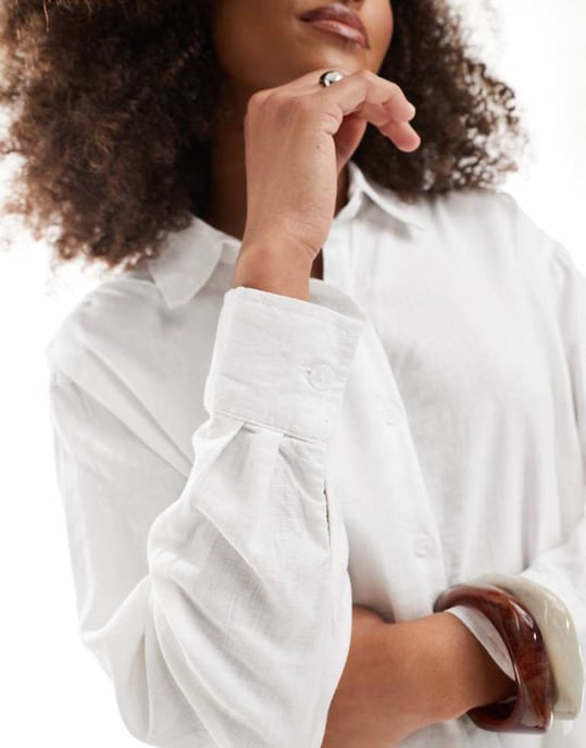 Cotton On long sleeve shirt in white - Image 3