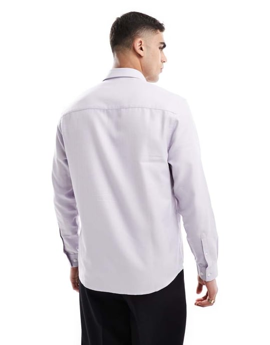ASOS DESIGN regular shirt in pink - Image 2