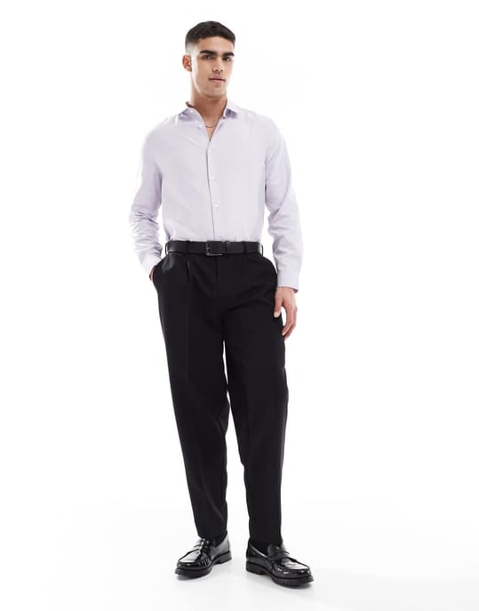 ASOS DESIGN regular shirt in pink - Image 3