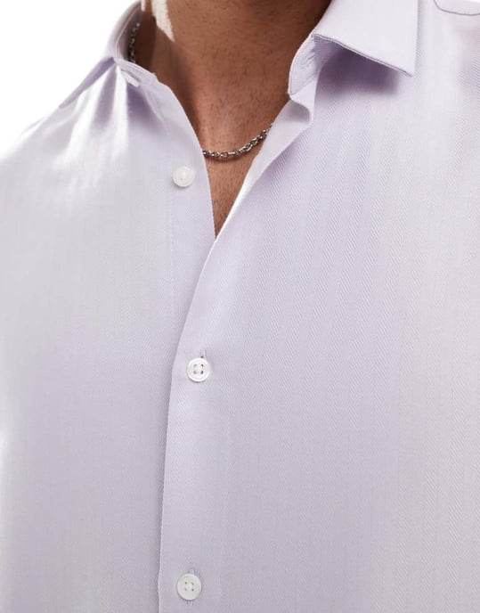 ASOS DESIGN regular shirt in pink - Image 4