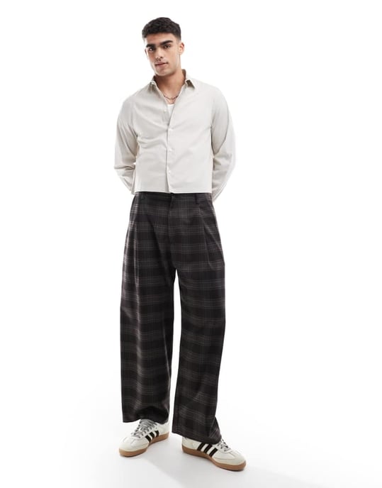 ASOS DESIGN formell poplin regular skjorta i sten - Image 3