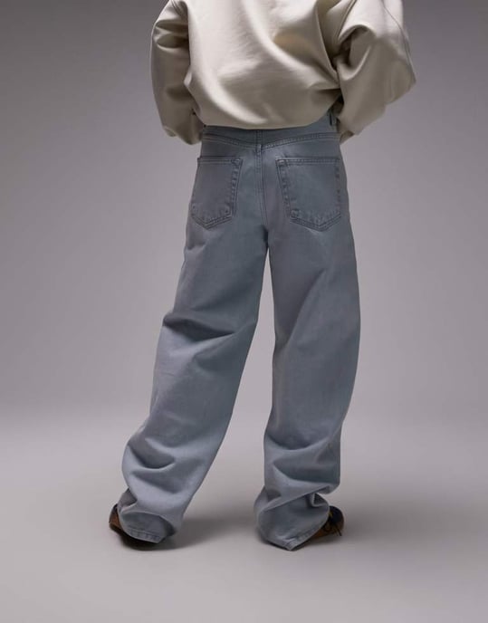 Topshop Gilmore lågt hängande boyfriend-jeans i sunshine bleach - Image 3