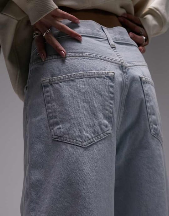 Topshop Gilmore lågt hängande boyfriend-jeans i sunshine bleach - Image 4