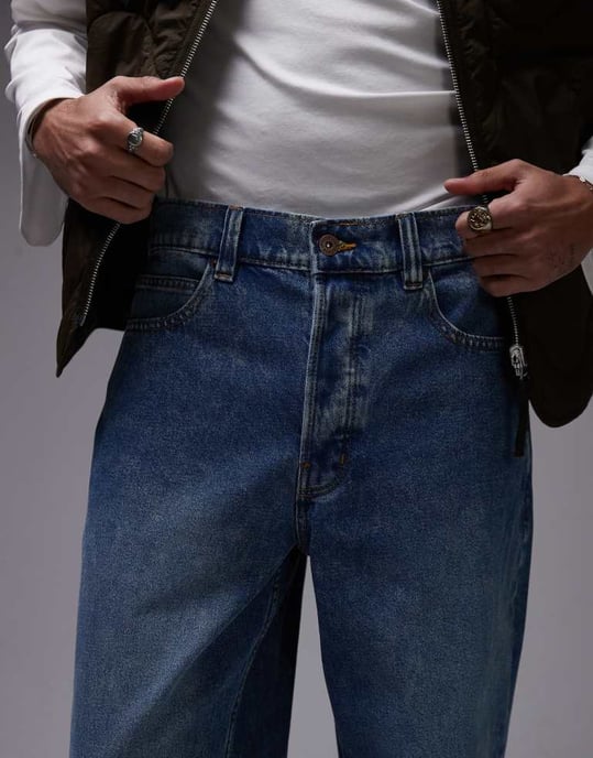 Dickies Garyville regular fit denimjeans i tvättad blå med blekning - Image 4