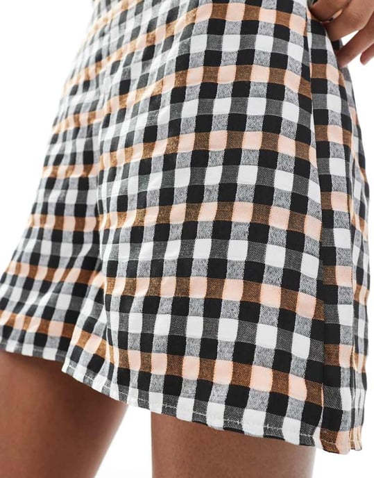 ASOS DESIGN koordinerade boxershorts i gingham - Image 3