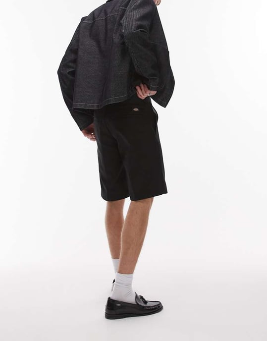 Dickies 874 raka arbetsshorts i svart - Image 2