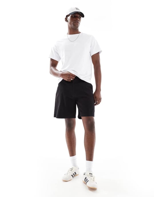 ONLY & SONS lösa shorts i svart - Image 1