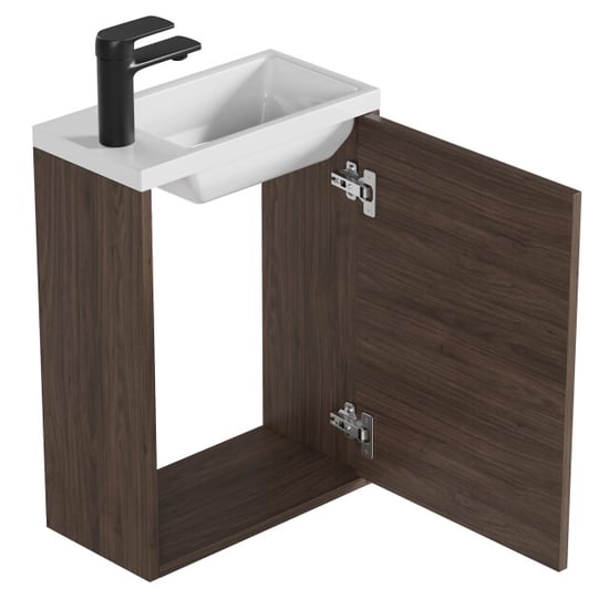 Badplaats Toiletmeubel florence 40 x 22 cm – bruin – fonteinmeubel met - Image 3