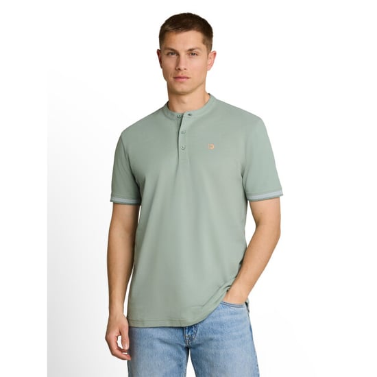 Tom Tailor Stand up collar two tone polo - Image 1