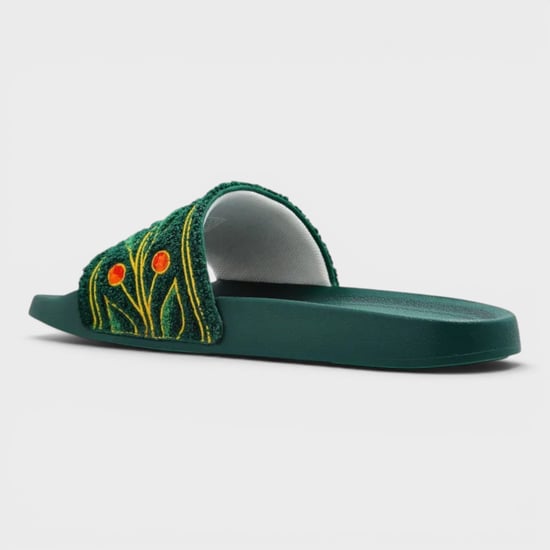 Casablanca Embroidered Terry Slider Green UK8 - Image 3