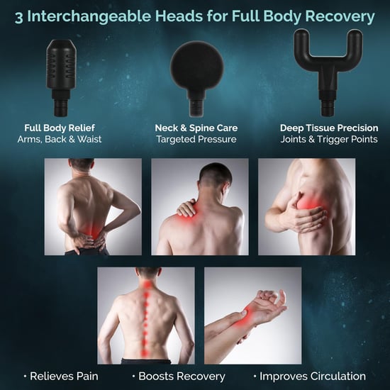 Gymcline Compact Deep Tissue Massage Gun With Rechargeable Battery - Image 3